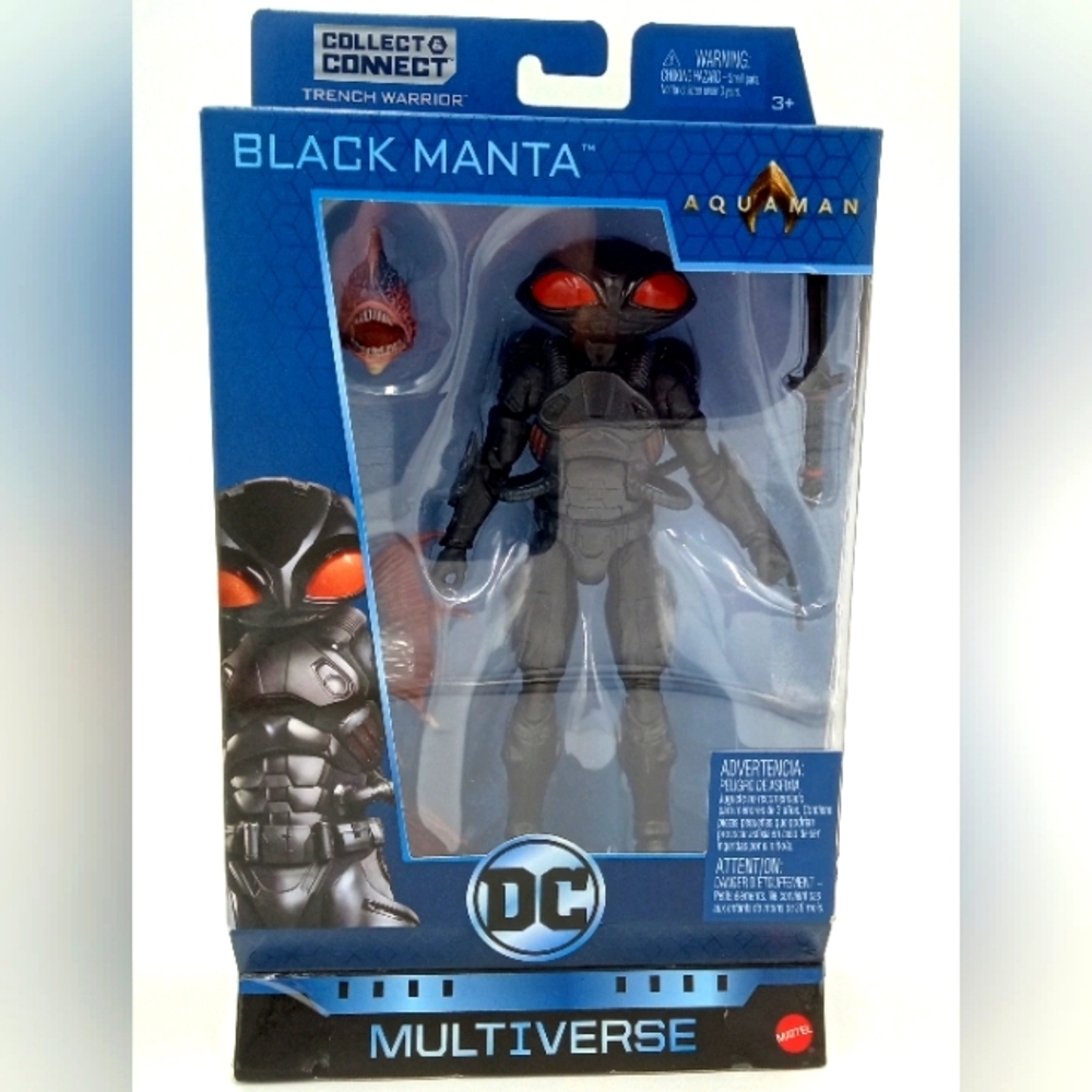 DC Multiverse Aquaman Black Manta - Collect & Connect Trench Warrior